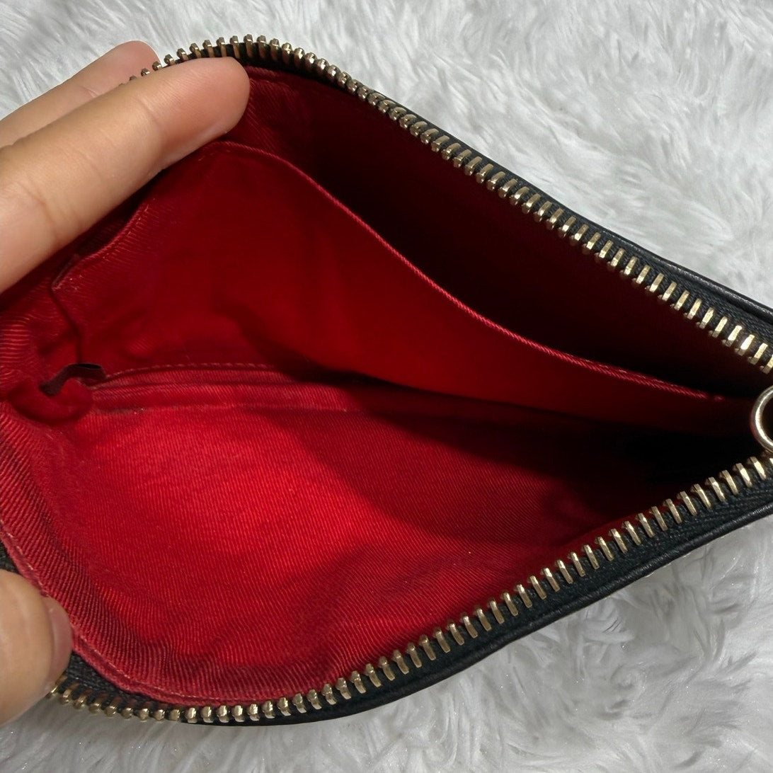 Dooney & Bourke Black Signature Wristlet Mini Purse