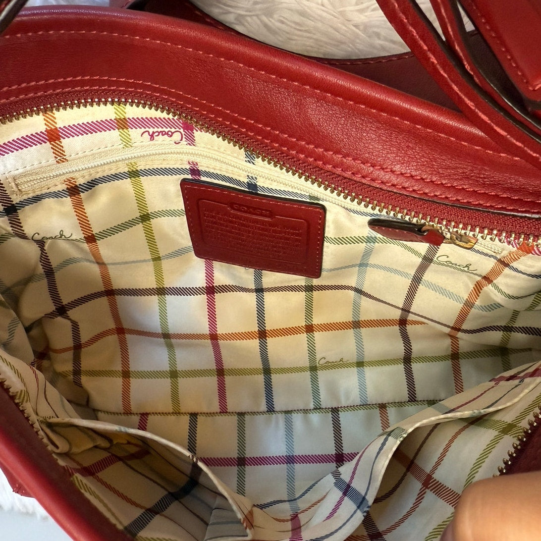 y2k COACH Legacy Red Crossbody Shoulder Bag