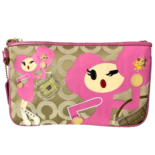 COACH Y2K Rare Poppy "Pinky" Limited Edition Wristlet