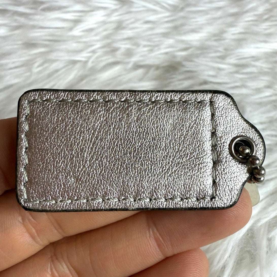 1.5" COACH  Fob Bag Charm Hang tag Hangtag