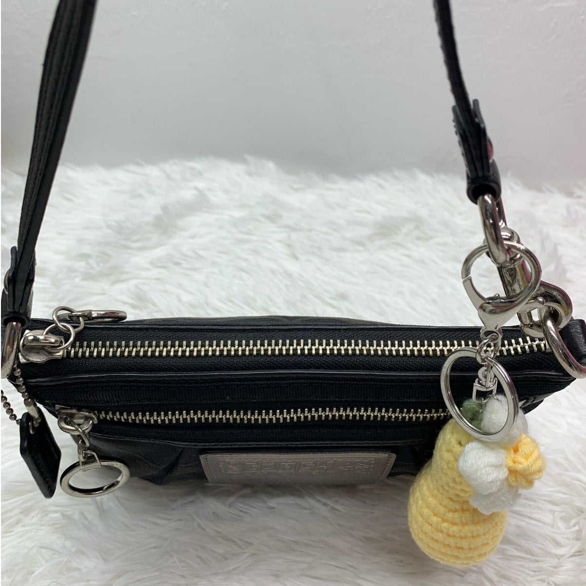 y2k COACH Poppy Black Mini Purse  Wristlet
