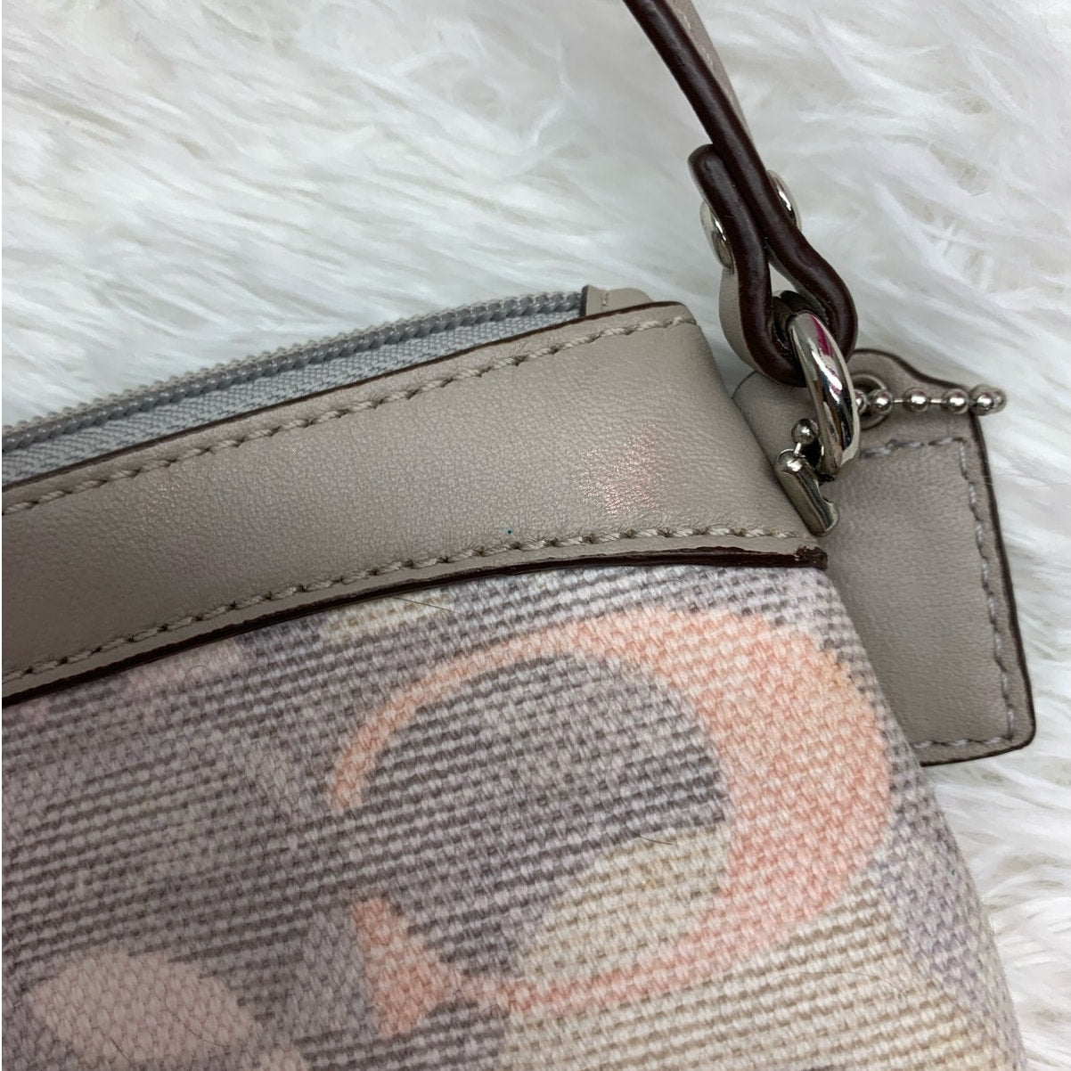 COACH Signature Canvas Wristlet