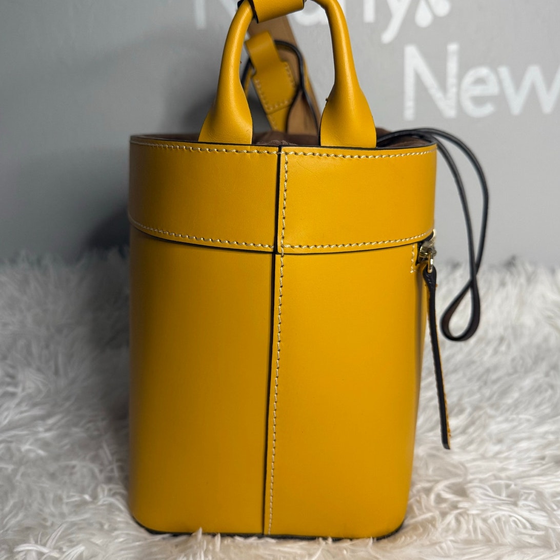 DOONEY & BOURKE Yellow Beacon Drawstring Shoulder Bag Purse
