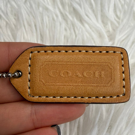 1.5” Y2K COACH Vintage Fob Bag Charm Hang tag Hangtag