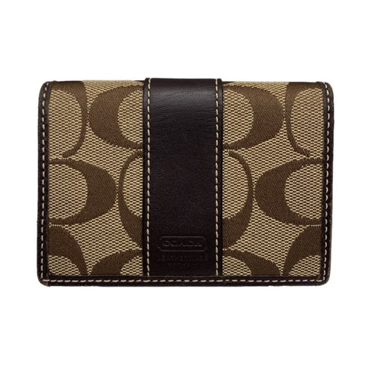 COACH Brown Card Holder Wallet