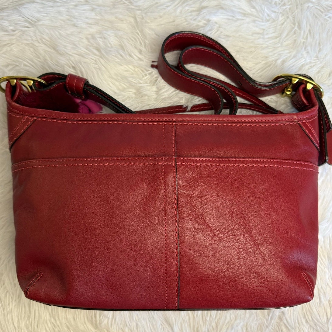 y2k COACH Legacy Red Crossbody Shoulder Bag