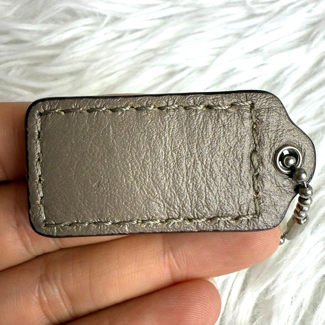 1.5" COACH Fob Bag Charm Hang tag Hangtag