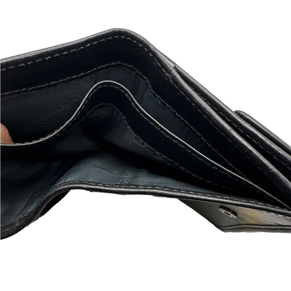 y2k COACH Black Signature Canvas Wallet