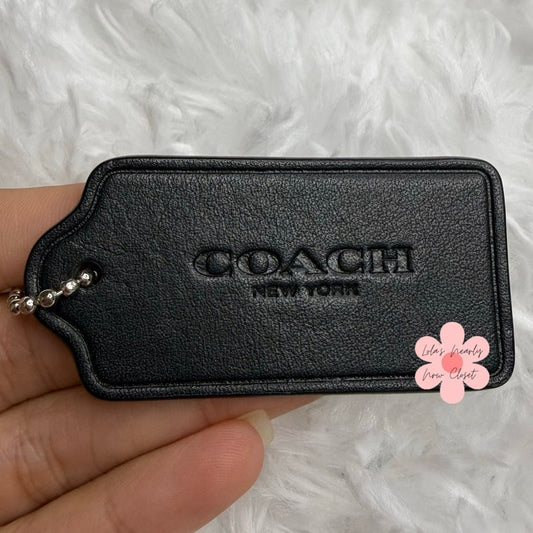 2" COACH Fob Bag Charm Hang tag Hangtag