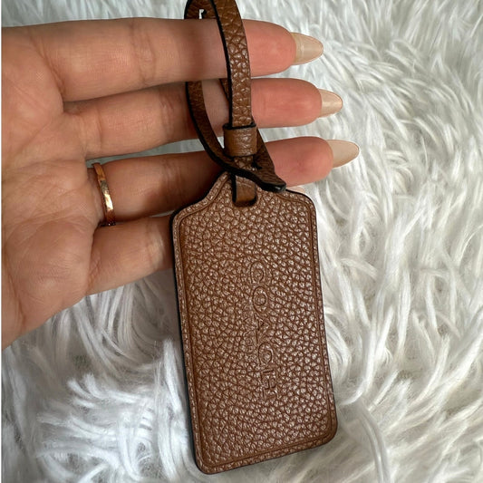 2.5" COACH  Fob Bag Charm Hang tag Hangtag