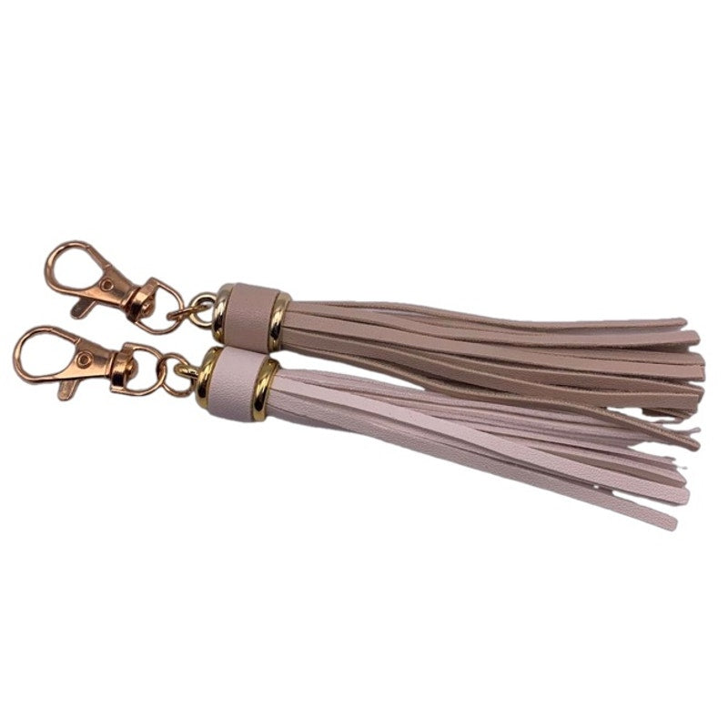 NEW Cream Tassel Bag Charm Tassels Keychains Purse Charms