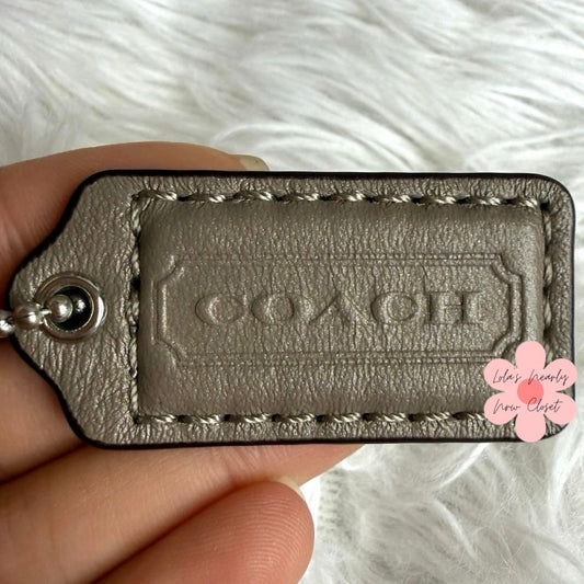 1.5" COACH Fob Bag Charm Hang tag Hangtag