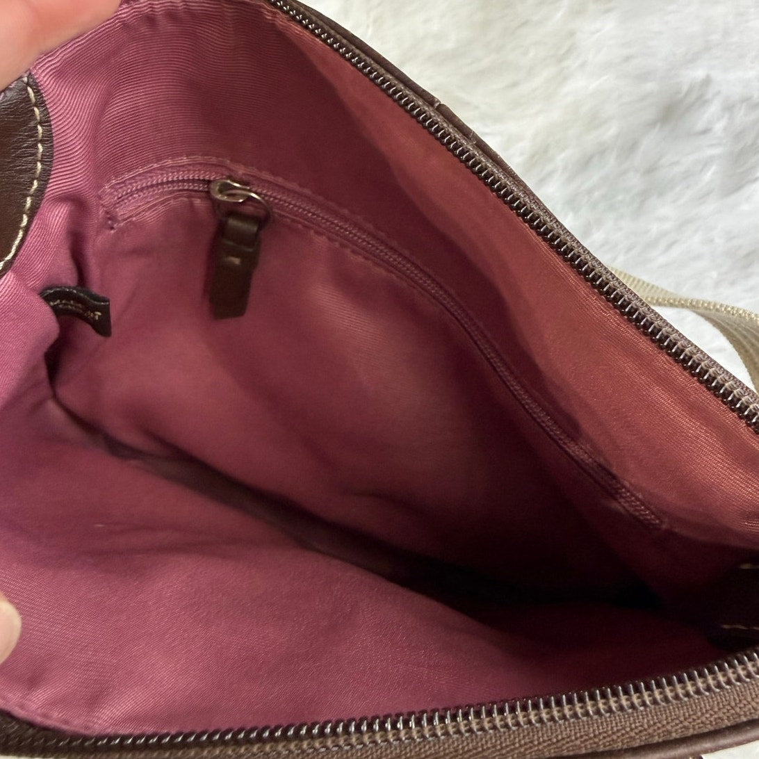 COACH Brown Hamilton Pebbled Leather Crossbody