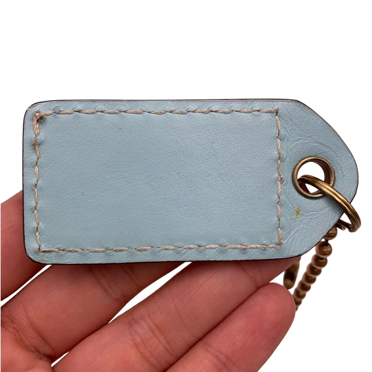 y2k COACH Vintage Light Blue Replacement Hang Tag Hangtag Bag
