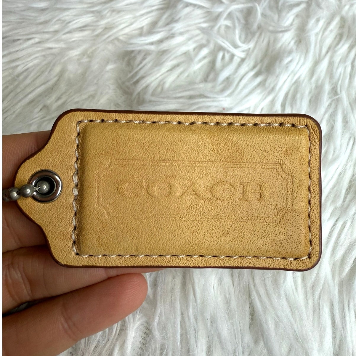 2.5" COACH  Fob Bag Charm Hang tag Hangtag