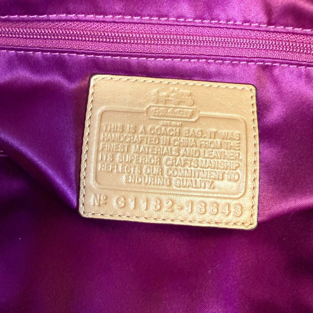 COACH Madison Gather Leather Satchel Shoulder Bag 18643