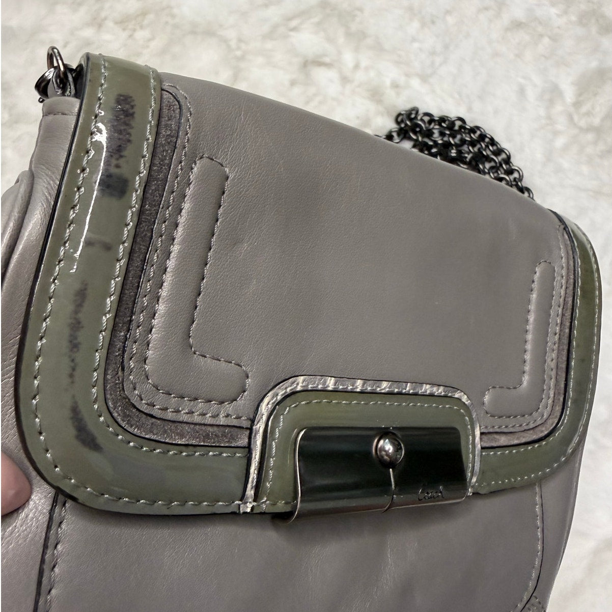 COACH Gray Crossbody