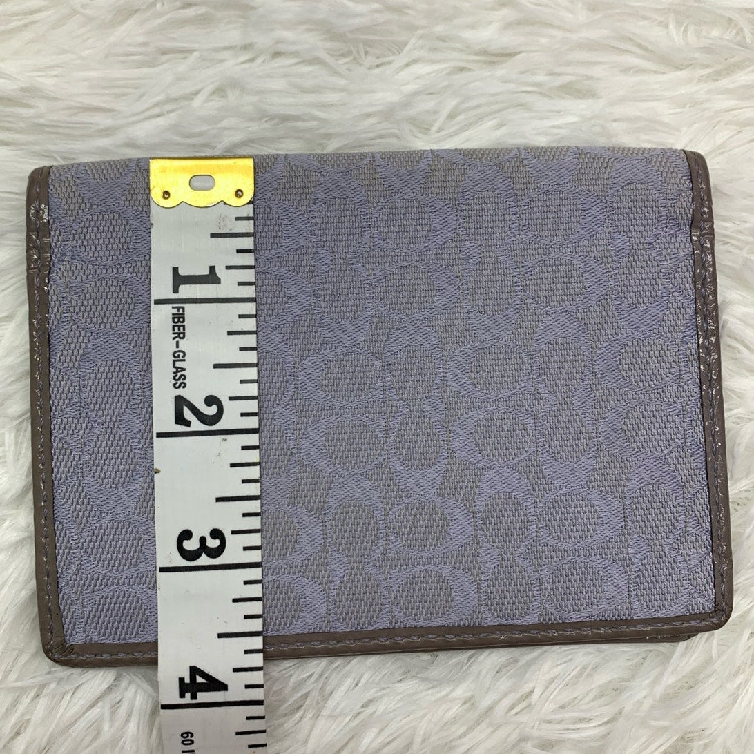 COACH Light Blue Passport / Card Holder