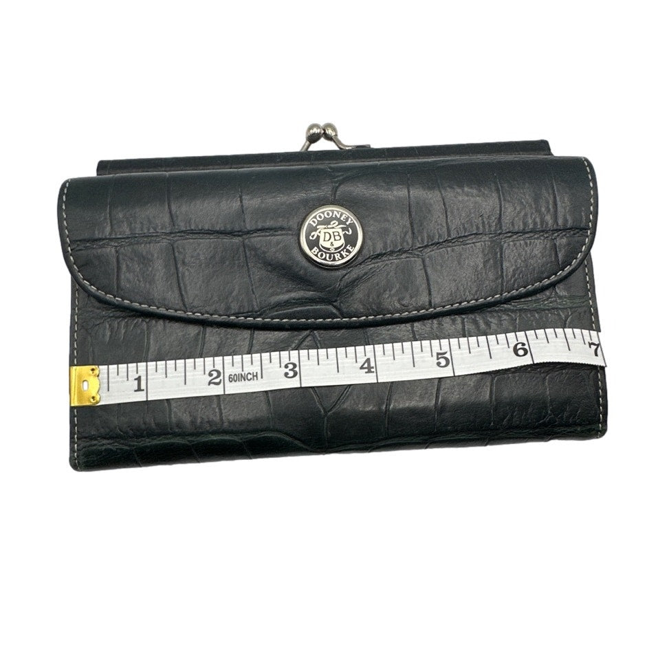 Vintage DOONEY & BOUKE y2k Black Kisslock Wallet