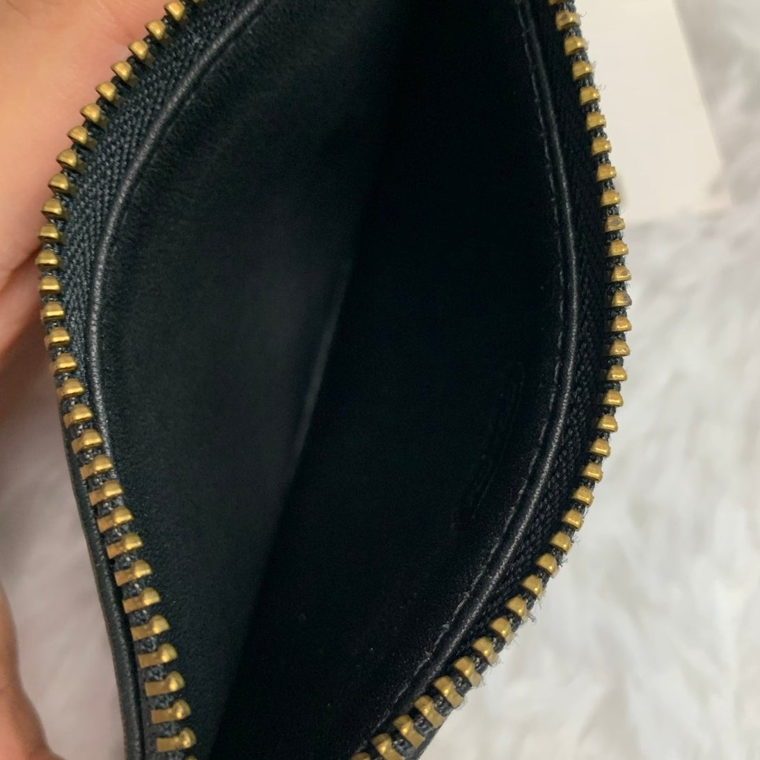 Vintage Coach Black Mini Skinny Case Wallet 6902