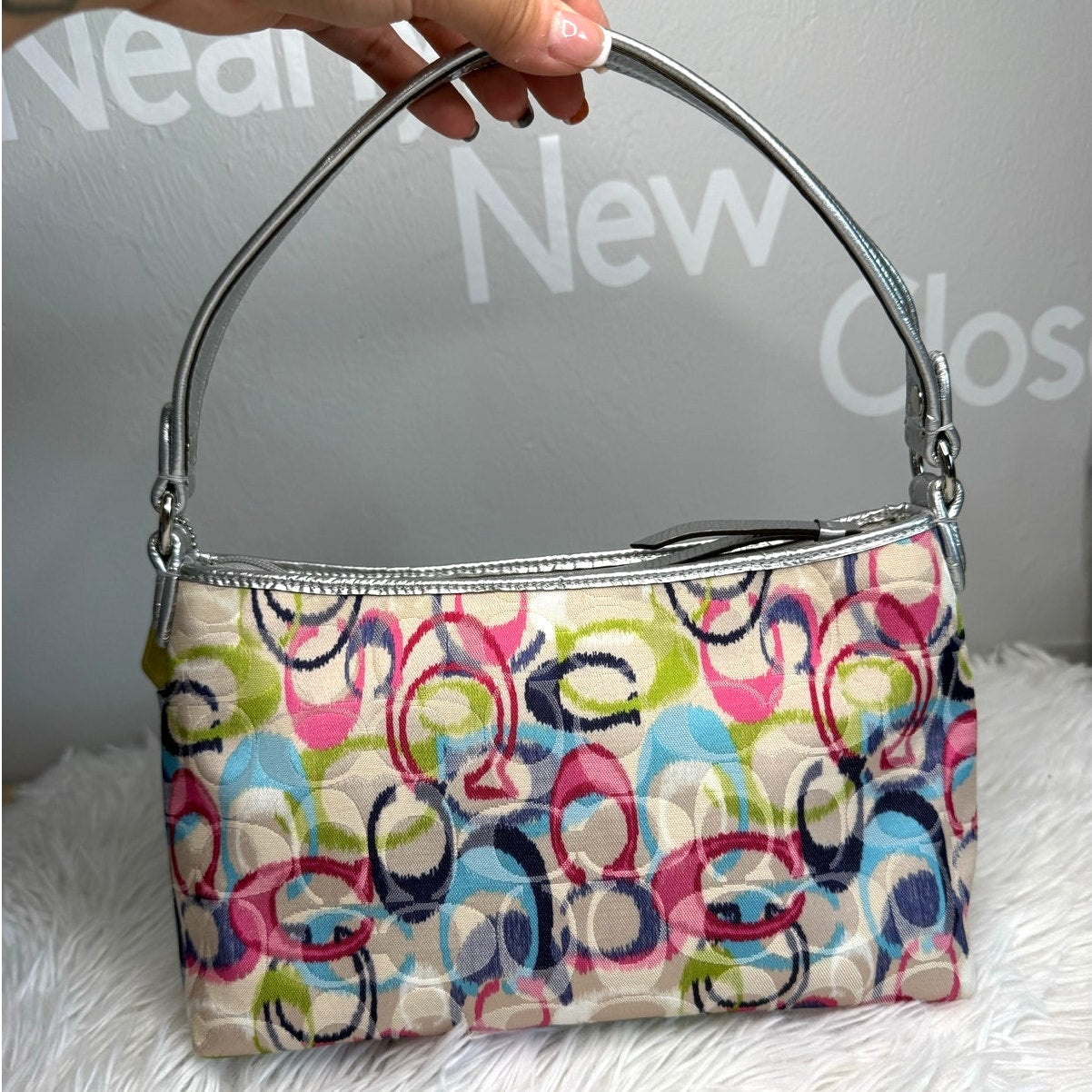 COACH Poppy Multi-color Small Shoulder Bag