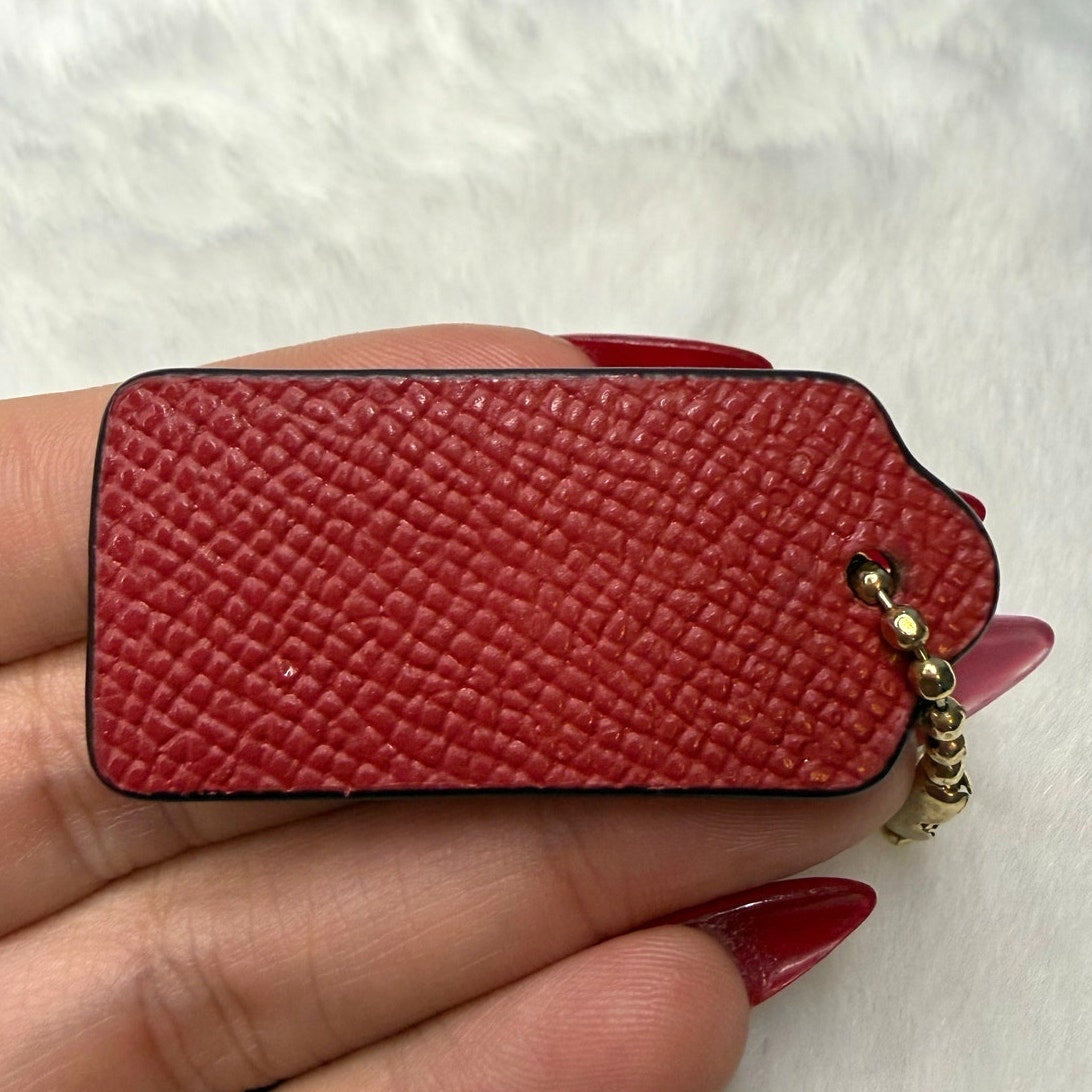 1.5" COACH Fob Bag Charm Hang tag Hangtag