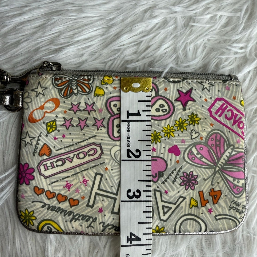 y2k COACH Limited Edition Poppy Graffiti Wristlet