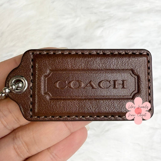 2" COACH Fob Bag Charm Hang tag Hangtag