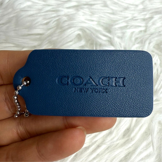 COACH Blue Fob Bag Charm Hang tag Hangtag