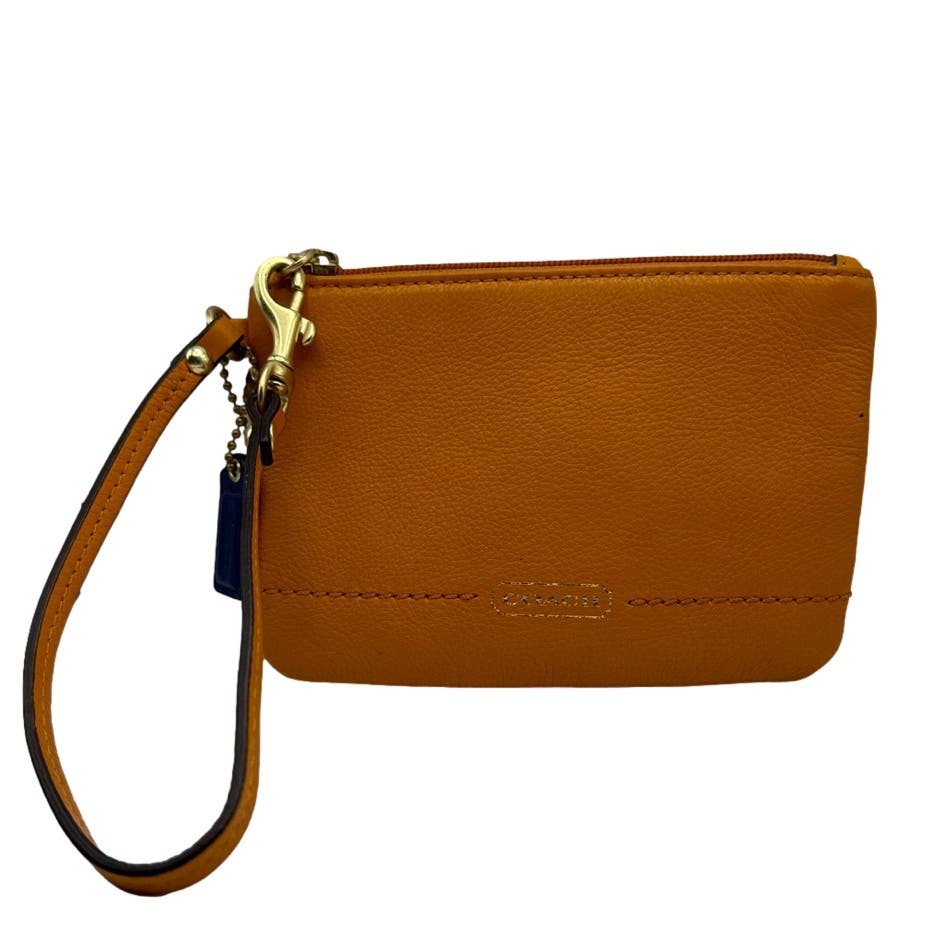 COACH Orange Wristlet