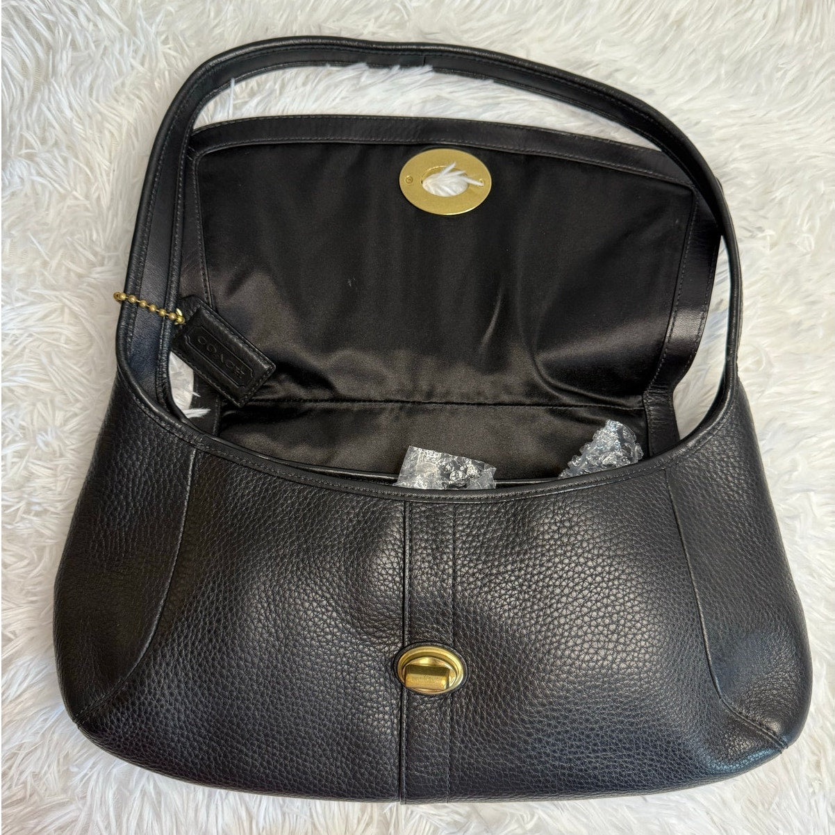 y2k COACH 11614 Ergo Flap Turnlock Shoulder Bag