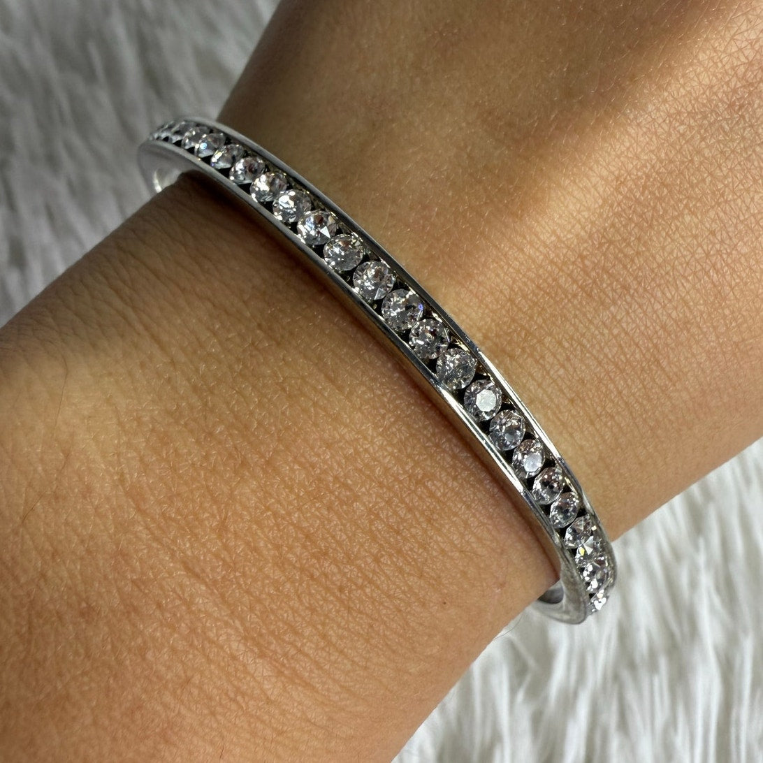 Coach Bangle Bracelet Silver Plated