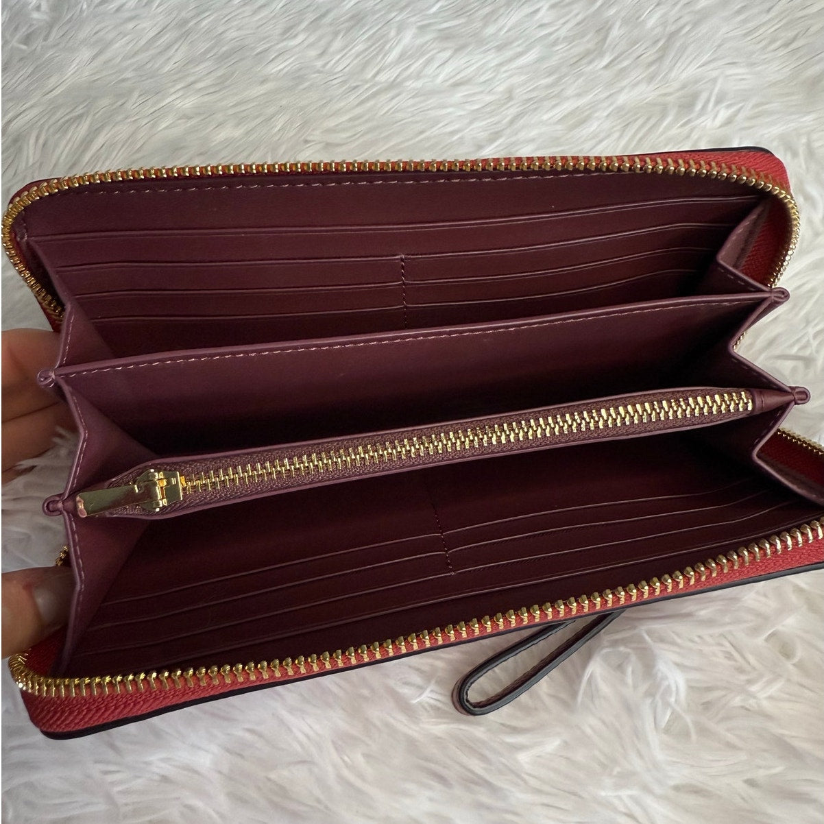 COACH Long Zip Around Wallet With Horse And Carriage