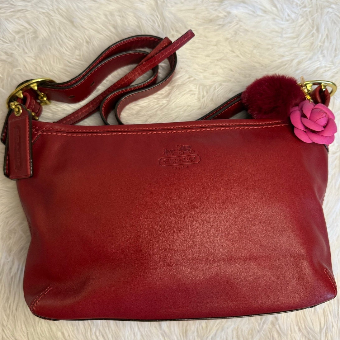 y2k COACH Legacy Red Crossbody Shoulder Bag