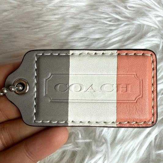 3" COACH Fob Bag Charm Hang tag Hangtag