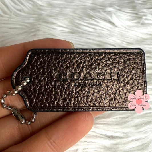2" COACH Fob Bag Charm Hang tag Hangtag