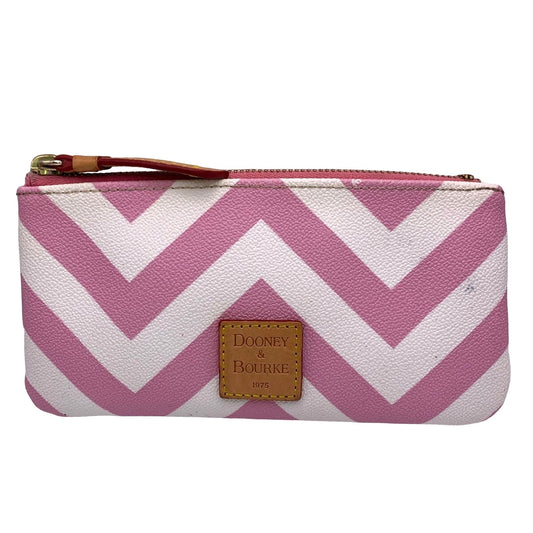 DOONEY & BOURKE Pink White Pouch Make Up / Cosmetic Case