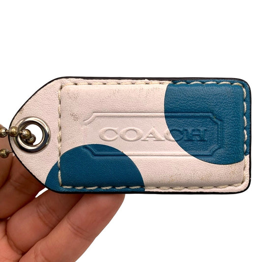 COACH Blue White Polka Dot Replacement Hang Tag Bag