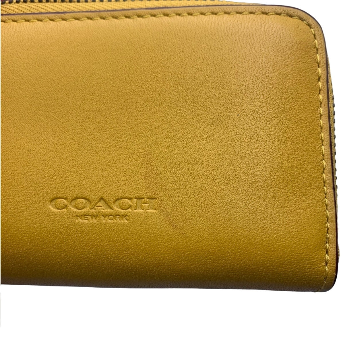 COACH Wolly Mammoth Small Zip Case Cardholder Wallet