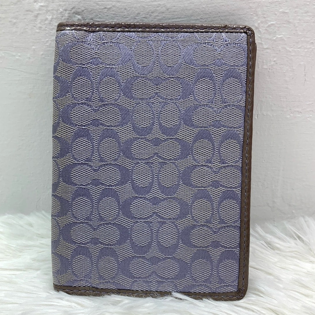 COACH Light Blue Passport / Card Holder