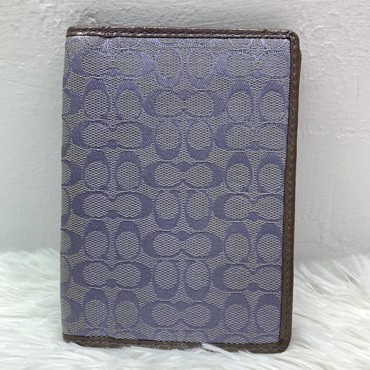 COACH Light Blue Passport / Card Holder