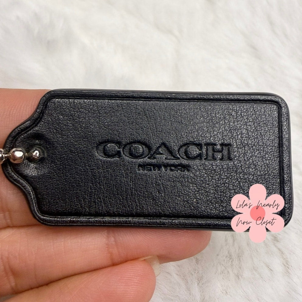 2” COACH Fob Bag Charm Hang tag Hangtag