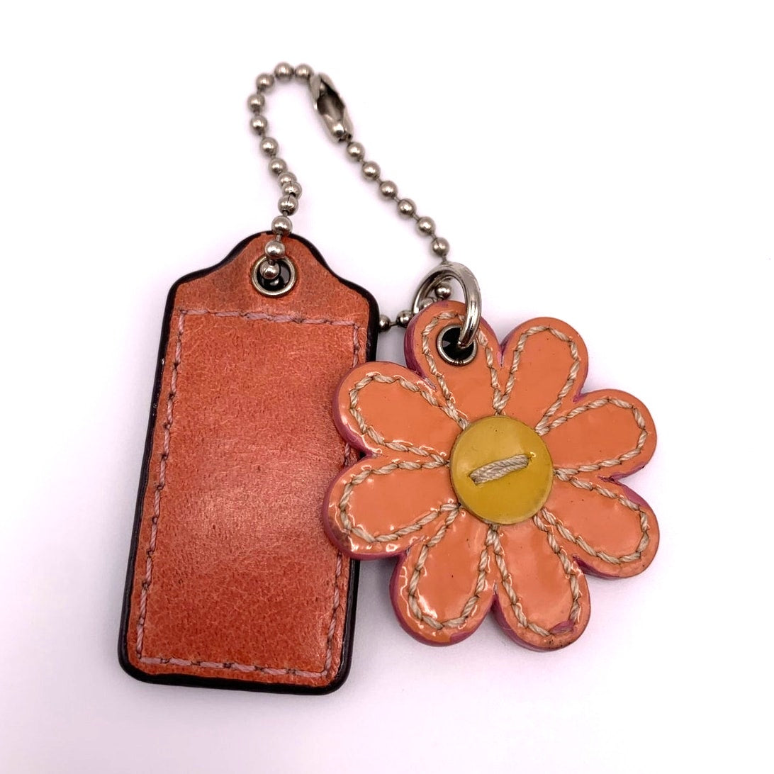 COACH Flower Replacement Hang Tag Bag Charm