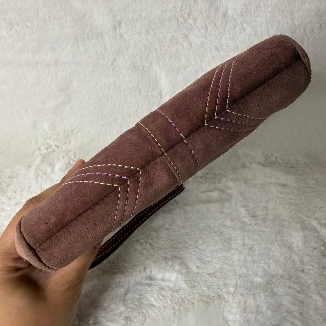 y2k Coach Vintage Plum Kisslock Wristlet
