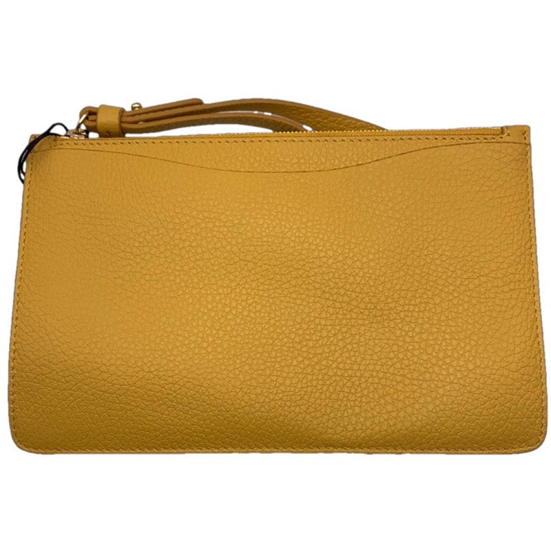 NWT CUYANA Turkey Mustard Wristlet