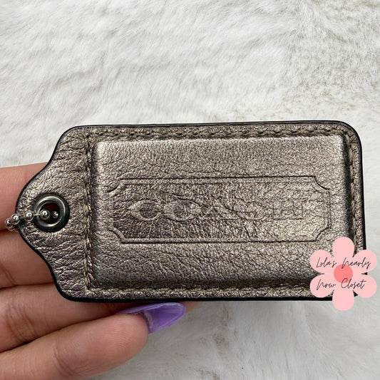 2" COACH Fob Bag Charm Hang tag Hangtag