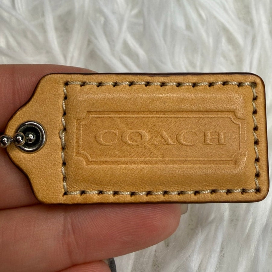 1.5” COACH Fob Bag Charm Hang tag Hangtag