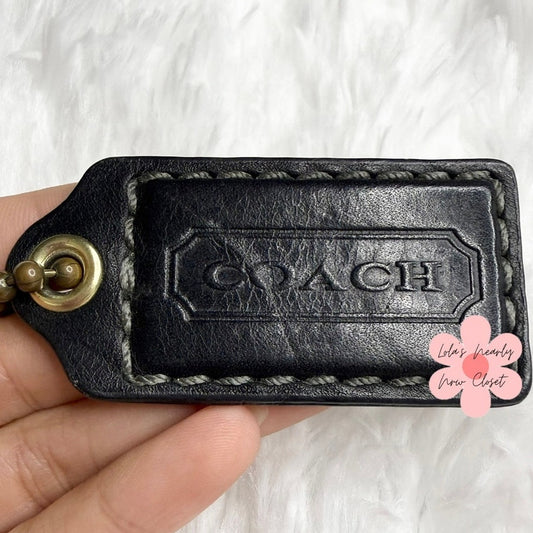 2” y2k COACH Fob Bag Charm Hang tag Hangtag