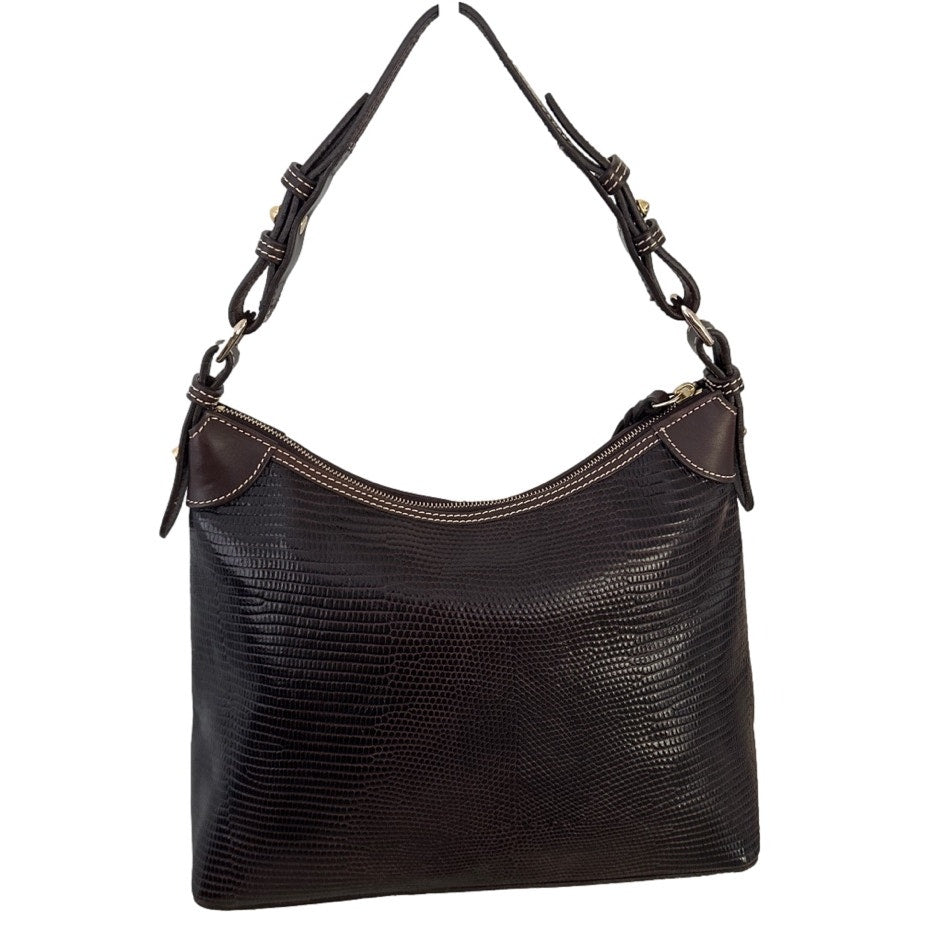 DOONEY & BOURKE Embossed Lizard Hobo Shoulder bag