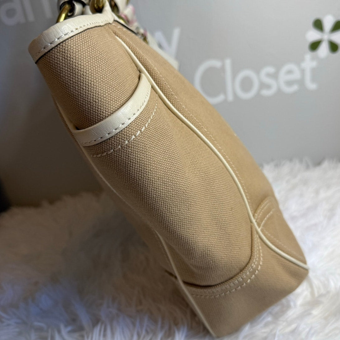 y2k COACH 2008 11791 Heritage Striped Tote Handbag